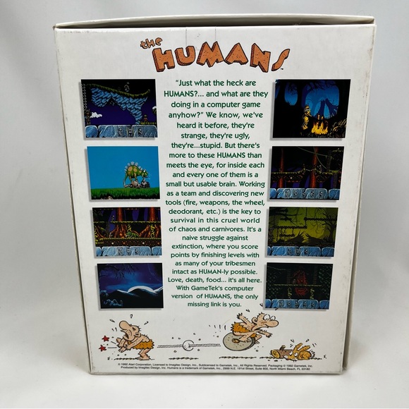 Introducing the Humans 1992 Atari Corp. PC GameTek IBM 5.25” & 3.5” Floppy Disks - Picture 15 of 16